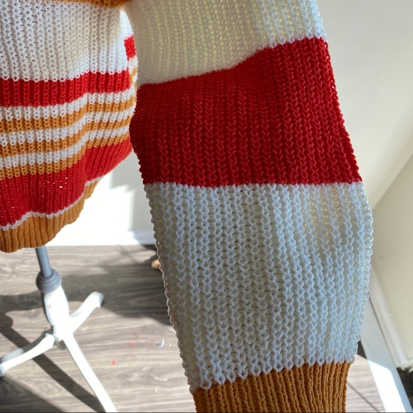 Oversized Colorful Striped Sweater - Picture 7 of 11